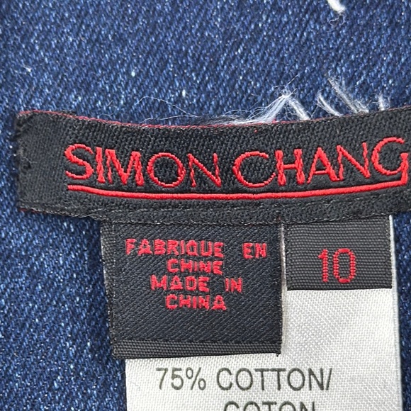 Vintage Simon Chang Whimsical Denim Skirt - Picture 4 of 12